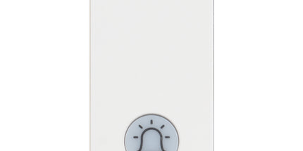 Pulsant zile BTicino Classia BT-RW4042V230 me LED, 1P NO, 10A 250V, 1 modul, i bardhë, me simbol zileje – buton zile dhe materiale elektrike BTicino Shqipëri