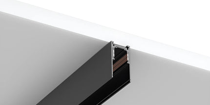 Shinë magnetike 2m 48V Braytron BY41-00221 prej alumini të zi për sistem ndriçimi magnetik Track Lighting, Class III, IP20 – shina magnetike Braytron Shqipëri