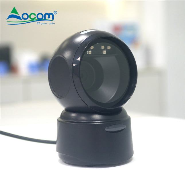 Skaner Barkodi 1D/2D Omni-Directional OCOM OCBS-T218 me sensor CMOS 640×480, rezolucion 4 mil, lidhje USB dhe lexim të barkodeve nga ekranet.     OCBS-T218 Automatic Omni-direct…