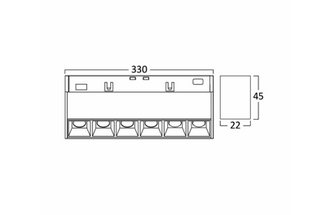 Spot LED linear për shinë magnetike Braytron BD60-01381, 18W 48V 3IN1, 1580 lumen, CRI mbi 90, kënd ndriçimi 24°, i zi – ndriçim magnetik Braytron Shqipëri