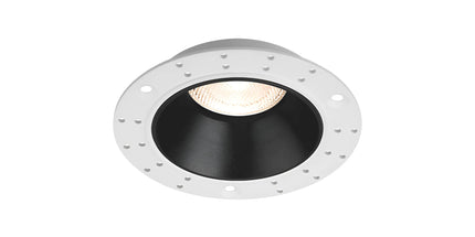 Spot i integruar GU10 Braytron BH03-00820 për tavan dhe gips, i bardhë me unazë të zezë, alumin, diametër 100 mm, vrimë montimi 72 mm, IP20 – Braytron Shqipëri