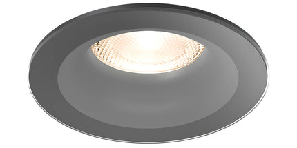Spot i integruar GU10 Braytron BH03-02101 për tavan dhe gips, ngjyrë e zezë, IP54, trup alumini, diametër 83 mm, vrimë montimi 65 mm – spot GU10 Braytron Shqipëri
