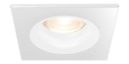 Spot katror i integruar GU10 Braytron BH03-02110 për tavan dhe gips, i bardhë, IP54, trup alumini, 84×84 mm, vrimë montimi 65 mm – spot GU10 Braytron Shqipëri