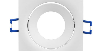Spot katror i integruar GU10 Braytron BH03-04130 për tavan dhe gips, i bardhë, trup alumini, 90×90 mm, vrimë montimi 80 mm, IP20 – spot GU10 Braytron Shqipëri
