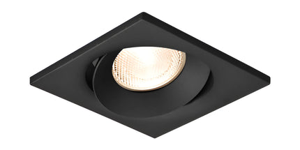 Spot katror i integruar GU10 Braytron BH03-04131 për tavan dhe gips, ngjyrë e zezë, trup alumini, 90×90 mm, vrimë montimi 80 mm, IP20 – spot GU10 Braytron Shqipëri