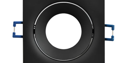Spot katror i integruar GU10 Braytron BH03-04131 për tavan dhe gips, ngjyrë e zezë, trup alumini, 90×90 mm, vrimë montimi 80 mm, IP20 – spot GU10 Braytron Shqipëri