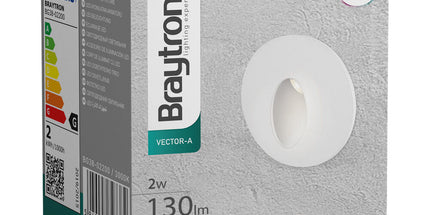 Spotlight Braytron BG38-02200 GU10 i bardhë alumini IP20, spot tavanor për ndriçim të brendshëm profesional, ideale për projekte ndriçimi në Shqipëri.