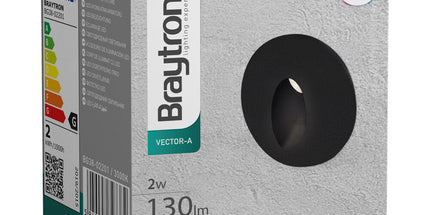 Spotlight Braytron BG38-02201 GU10 i zi alumini, recessed spotlight IP20 për ndriçim të brendshëm modern dhe efikas në Shqipëri – Braytron lighting.