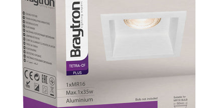 Spotlight Braytron BH03-04100 GU10 recessed ngjyrë e bardhë, alumini, IP20 – ndriçim minimalist për ambiente të brendshme në Shqipëri.