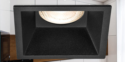 Spotlight Braytron BH03-04101 GU10 recessed ngjyrë e zezë, trup alumini, IP20 – ndriçim i brendshëm për shtëpi dhe biznese në Shqipëri.