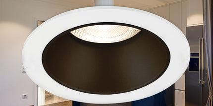 Spotlight Braytron BH03-05110 GU10 White–Black alumini IP20, spot tavanor për ndriçim të brendshëm modern në Shqipëri.