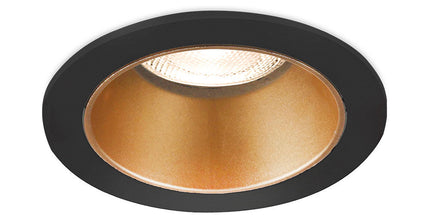 Spotlight Braytron BH03-05116 GU10 Black–Gold alumini IP20, spot tavanor modern për ndriçim të brendshëm në Shqipëri.