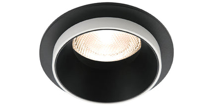 Spotlight Braytron BH03-06042 GU10 bardhë dhe e zezë, trup alumini IP20 recessed, ndriçim modern tavanor për ambiente të brendshme në Shqipëri.