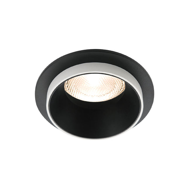 Spotlight Braytron BH03-06042 GU10 bardhë dhe e zezë, trup alumini IP20 recessed, ndriçim modern tavanor për ambiente të brendshme në Shqipëri.