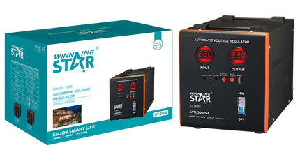 Stabilizator tensioni WINNING STAR 3000VA ST-0009 AVR profesional për shtëpi dhe biznes në Shqipëri