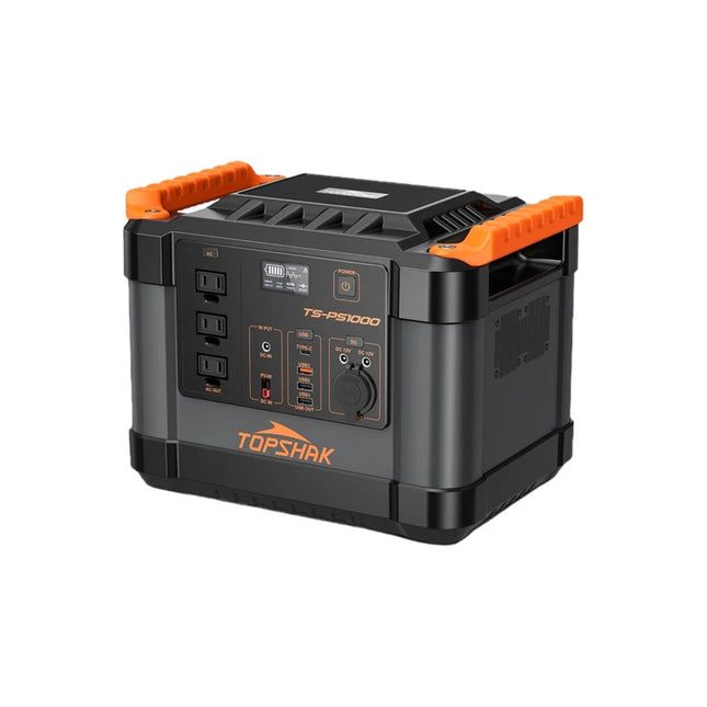 Stacion portativ energjie 1000W me bateri 1100Wh, gjenerator solar për blackout, kamping, udhëtime dhe furnizim pajisjesh në Shqipëri.