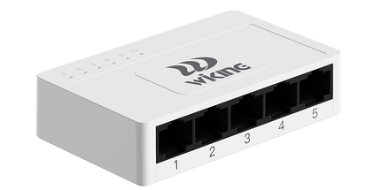 Switch Gigabit WK-S305 me 5 porta RJ45 10/100/1000Mbps, Ethernet LAN switch 10Gbps fanless për internet, kamera IP, DVR dhe NVR – Shqipëri