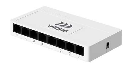 Switch Gigabit WK-S308 me 8 porta RJ45 10/100/1000Mbps, Ethernet LAN switch 16Gbps fanless për internet, kamera IP, DVR dhe NVR – Shqipëri