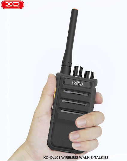 XO DJJ01 EU walkie-talkie 2W 400–470MHz, radio komunikimi me distancë 3–4 km për outdoor, ndërtim, kamping dhe përdorim në Shqipëri.