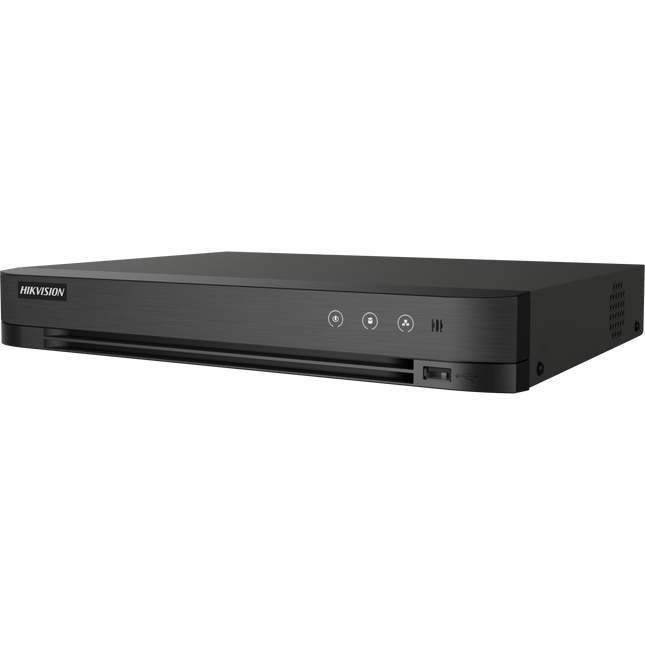 DVR Hikvision iDS-7216HQHI-M1/E 16 kanale AcuSense me mbeshtetje kamera analoge deri 5MP dhe HDMI 4K per sistem CCTV ne Shqiperi