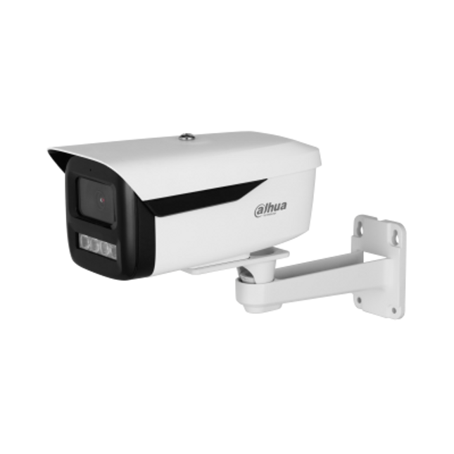 kamera sigurie Dahua DH-IPC-HFW2449M-S-LED-B-K 4MP full color Shqiperi kamera IP CCTV nate me ngjyra AI detection outdoor IP67