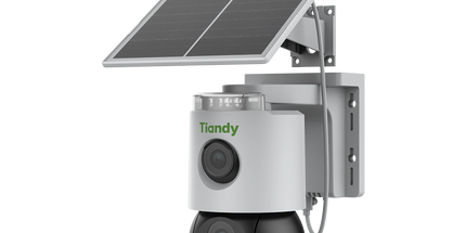 kamera sigurie Tiandy TC-H363U 6MP Color Maker 4G PT Solar Shqiperi kamera profesionale outdoor me panel solar bateri 10400mAh auto tracking dhe monitorim nga telefoni