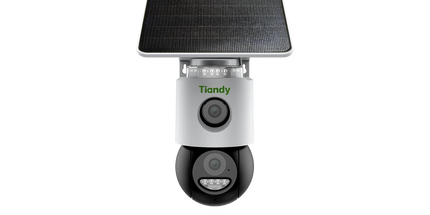 kamera sigurie Tiandy TC-H363U 6MP Color Maker 4G PT Solar Shqiperi kamera profesionale outdoor me panel solar bateri 10400mAh auto tracking dhe monitorim nga telefoni
