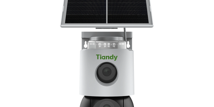 kamera sigurie Tiandy TC-H363U 6MP Color Maker 4G PT Solar Shqiperi kamera profesionale outdoor me panel solar bateri 10400mAh auto tracking dhe monitorim nga telefoni