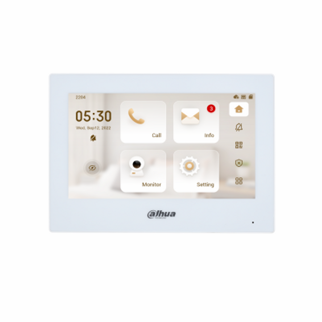 monitor intercom ne shqiperi dahua dhi-vth2621gw-p 7 inch touch screen poe video intercom indoor me audio dy drejtimor ekran inteligjent per shtepi dhe biznes shqiperi