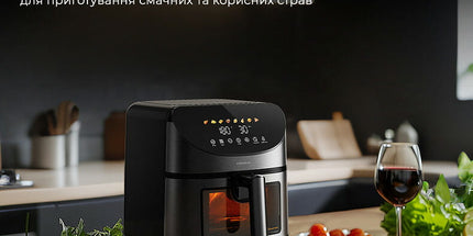 Deerma Air Fryer KZ150W fritezë me ajër për gatim pa vaj dhe ushqim të shëndetshëm në kuzhinë