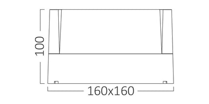 ndricues muror LED Braytron BG38-01182 15W 3IN1 IP65 Shqiperi ndricim outdoor 3000K 4000K 6500K dritë e rregullueshme per hyrje