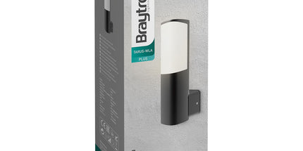 ndricues muror LED Braytron BG43-00902 7W 3000K IP54 Shqiperi ndricim outdoor vertikal dritë e ngrohtë per fasade dhe korridor