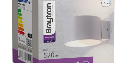 ndricues muror LED Braytron BH07-03000 8W 3000K white Shqiperi ndricim dekorativ wall light rrethor per shtepi moderne