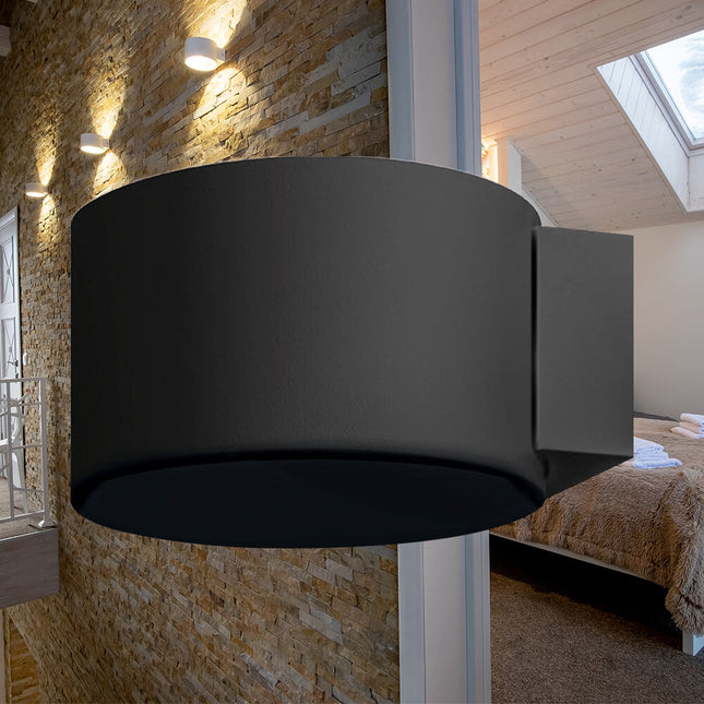 ndricues muror LED Braytron BH07-03001 8W 3000K black Shqiperi ndricim dekorativ wall light rrethor per ambiente moderne
