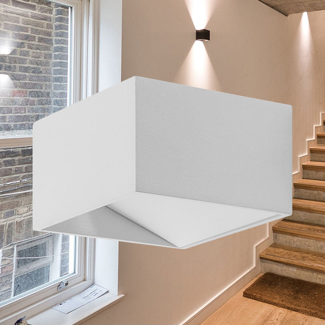 ndricues muror LED Braytron BH07-03100 8W 3000K square white Shqiperi ndricim dekorativ wall light katror modern