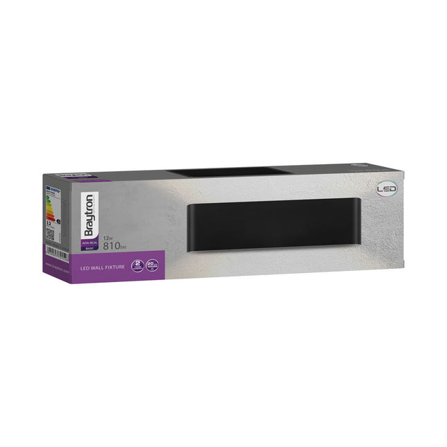 ndricues muror LED Braytron BH07-03301 12W 3000K black Shqiperi ndricim dekorativ modern per shtepi dhe zyra