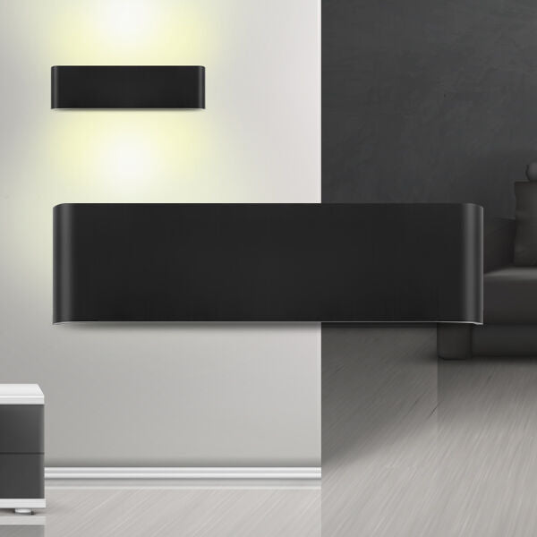 ndricues muror LED Braytron BH07-03301 12W 3000K black Shqiperi ndricim dekorativ modern per shtepi dhe zyra
