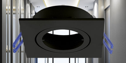 spotlight GU10 Braytron BH03-02021 black recessed Shqiperi ndricim tavan modern spotlight i zi per ambient modern dhe zyra