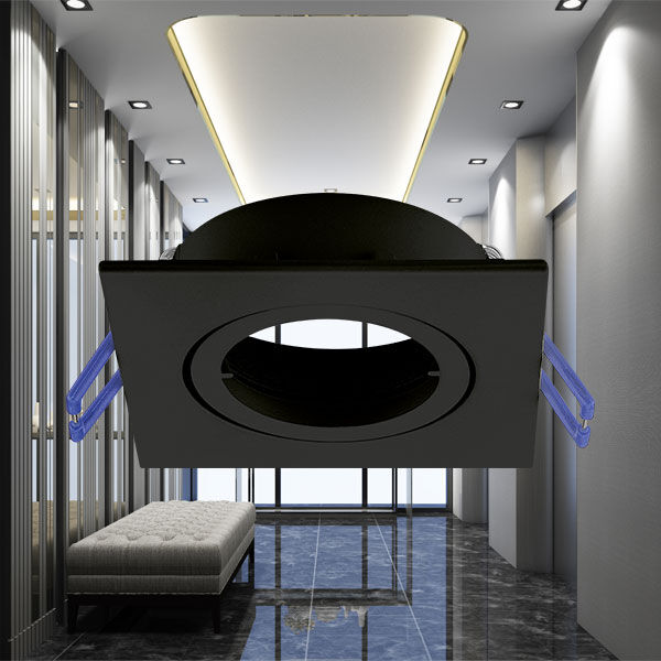 spotlight GU10 Braytron BH03-02021 black recessed Shqiperi ndricim tavan modern spotlight i zi per ambient modern dhe zyra