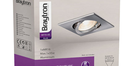 spotlight GU10 Braytron BH03-02024 nickel recessed Shqiperi ndricim tavan elegant spotlight alumini per shtepi dhe ambiente komerciale