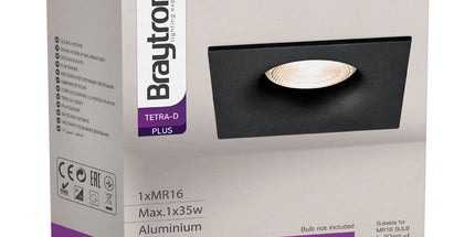 spotlight GU10 Braytron BH03-04041 black deep recessed Shqiperi ndricim tavan spotlight i zi i thellë per ambiente moderne dhe profesionale
