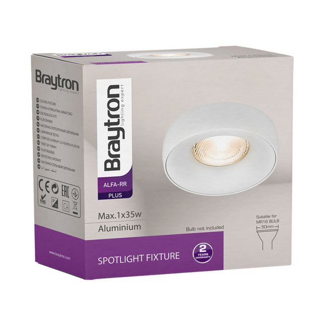 spotlight GU10 Braytron BH03-06010 white round recessed Shqiperi ndricim tavan modern spotlight i inkasuar per shtepi dhe zyra