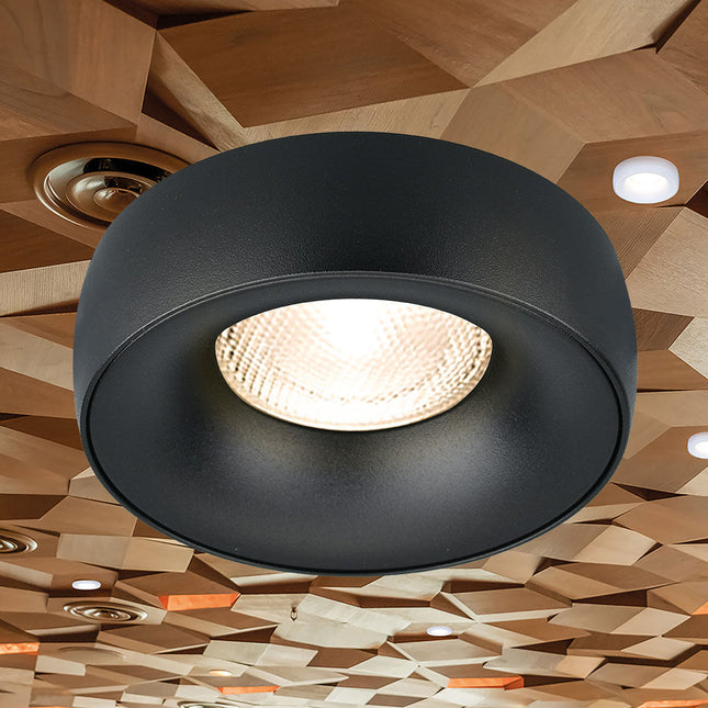 spotlight GU10 Braytron BH03-06011 black round recessed Shqiperi ndricim tavan modern spotlight i zi per ambiente moderne dhe profesionale