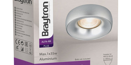 spotlight GU10 Braytron BH03-06015 chrome recessed Shqiperi ndricim tavan elegant spotlight alumini per shtepi dhe ambiente komerciale