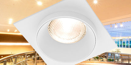 spotlight GU10 Braytron BH03-06050 square white recessed Shqiperi ndricim tavan katror modern spotlight per shtepi dhe zyra