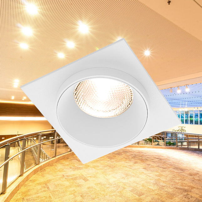 spotlight GU10 Braytron BH03-06050 square white recessed Shqiperi ndricim tavan katror modern spotlight per shtepi dhe zyra