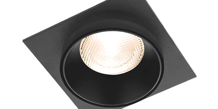 spotlight GU10 Braytron BH03-06051 square black recessed Shqiperi ndricim tavan katror i zi spotlight modern per ambiente profesionale