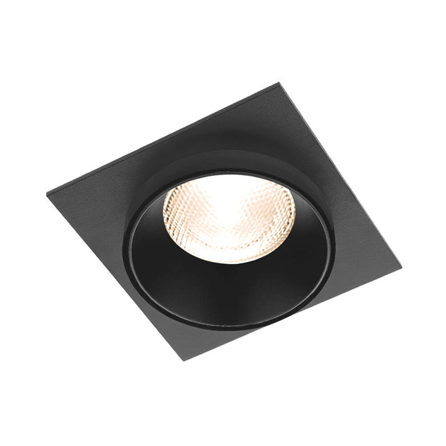 spotlight GU10 Braytron BH03-06051 square black recessed Shqiperi ndricim tavan katror i zi spotlight modern per ambiente profesionale