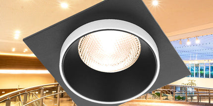 spotlight GU10 Braytron BH03-06052 square black white recessed Shqiperi ndricim tavan modern spotlight katror per shtepi dhe zyra