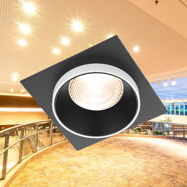 spotlight GU10 Braytron BH03-06052 square black white recessed Shqiperi ndricim tavan modern spotlight katror per shtepi dhe zyra